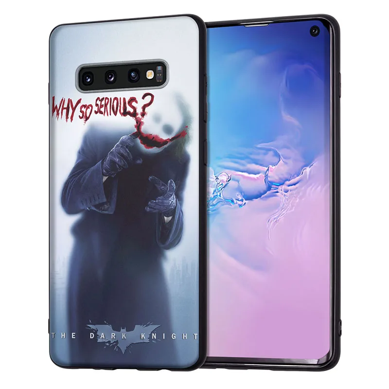 Мягкий ТПУ чехол для samsung Galaxy S8 чехол DC Joker для samsung S9 Чехол черный для samsung S7 Edge S8 S9 S10e S10 Plus чехол