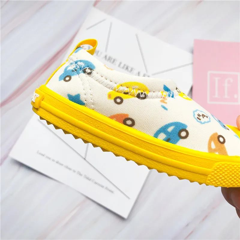 

2020 Spring Autumn New Simple Fashion Anti-kick Children's Stretch Canvas Shoes Baby Soft Sole Non-slip Toddler Shoes Boys Girl
