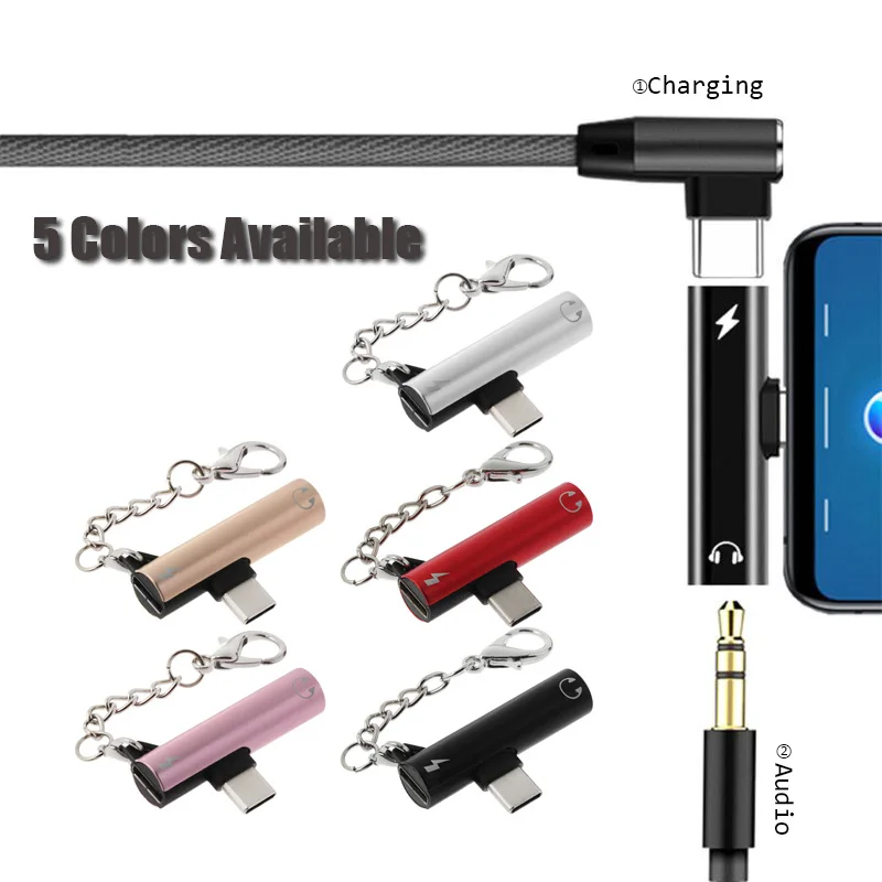 2 в 1 type C до 3,5 мм Jack зарядное устройство для наушников кабель USB C аудио адаптер для наушников конвертер для Xiaomi huawei