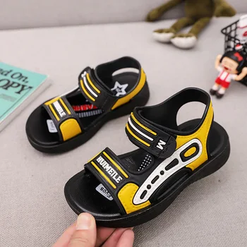 

Summer Little Children's Beach Sandals Casual Open Toe Soft Small Boys Splice Outdoor Beach Shoes For Kids Toddler Baby Shoes