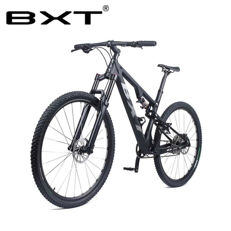 BXT Mountain Suspension Bike 29er Full Carbon bicicleta Disc 29in Suspension Bike Frame 165*38mm Travel Complete MTB Bicycle