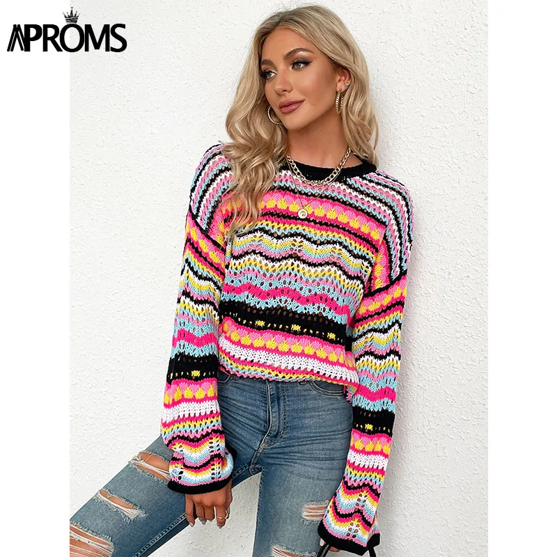 multi colored sweaters