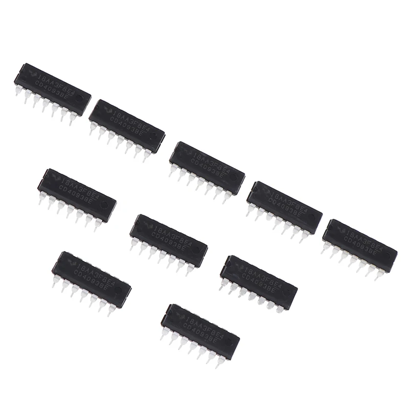 10 шт. CD4093BE DIP14 CD4093 DIP 4093 DIP-14 4093BE новое и оригинальное IC