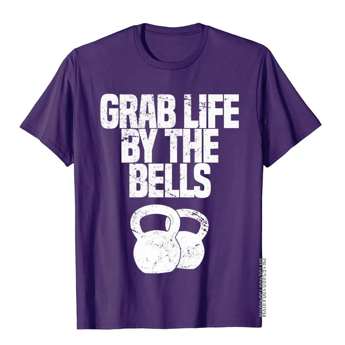 Grab Life By The Bells Kettlebells Workout Funny T-Shirt__97A1203purple