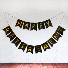 День рождения Бронзовый счастливый выход латте искусство висящий флаг счастливый бля плакат "с днем рождения"