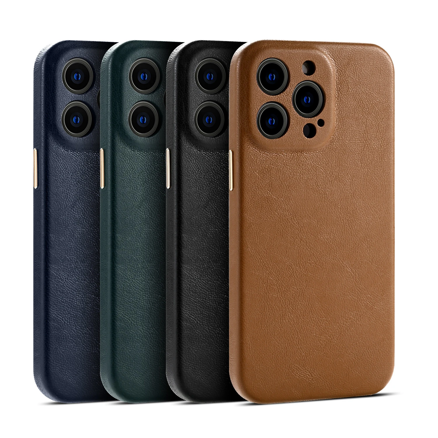 Genuine Leather Case For iPhone 13 Pro Max 13 Mini Luxury Business Cowhide Back Cover For iPhone 13 Pro 2021 New Phone Case apple iphone 13 pro max case