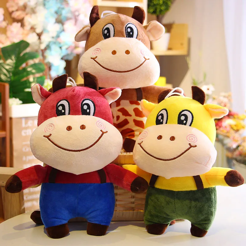 COW cattle Plush Cartoon Animal Toys Doll Kids Gif Stuffed Simulation plushie Soft Baby Kids toy anime Quality Children Disneey