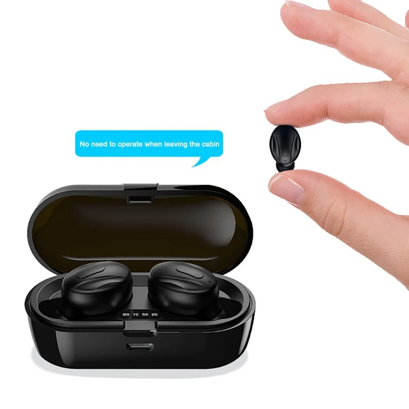 TWS Bluetooth 5 0 Wireless Earphones Bluetooth Earbuds Wireless Headphones Waterproof Stereo Sound Earphones with Charging Box