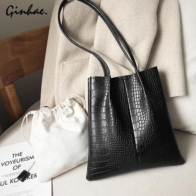 

Vintage 2Pcs Chic Composite Bag Set Women Crocodile Pattern Leather Messenger Shoulder Bag 2019 Female Handbag Casual Tote Bags