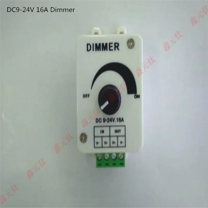 DC12-24V диммер 8А 16А ручной неполюсный диммер для светодиодной ленты SMD 3528 5050 5630 белый ленточный светильник высокого качества Ручной диммер