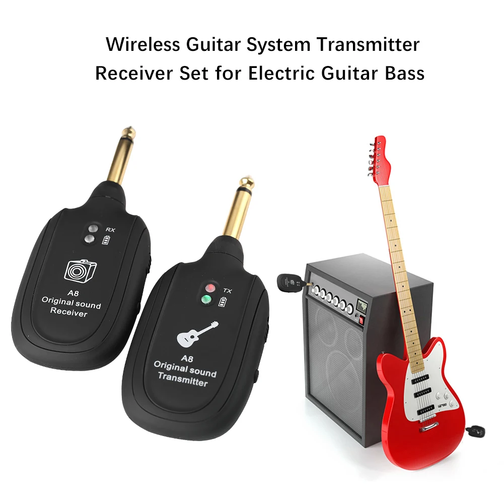 Odbiornik systemu bezprzewodowego USB akumulator nadajnik do odbioru gitary elektrycznej dla miłośnicy muzyki akcesoria do gier