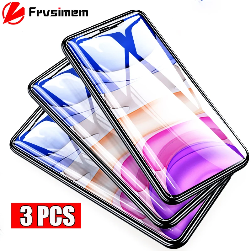 Защитное стекло закаленное для iPhone 11 Pro Max/X/XS/XR/7/8/6/6s Plus/5/6/SE/2/2020 3 шт.|Защитные стёкла