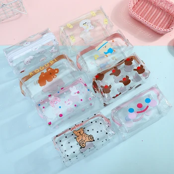 

Cosmetic Bags for Women Portable Transparent High-capacity Multi Purpose Cute Cartoon Waterproof Travel Toiletry Bag