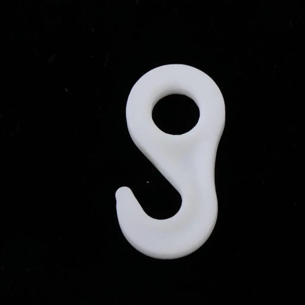 10Pcs/set Plastic Fasten Hook Carabiner for Tent Awning Tie Rope Bungee Cord End