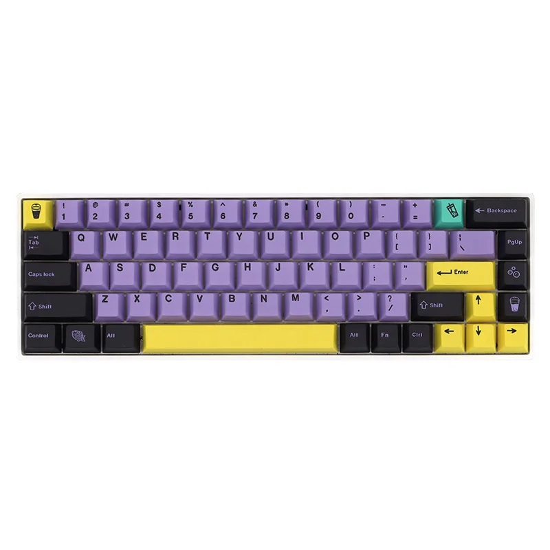 

PBT New Taro Keycaps 129 Keys DYE Sublimation Mechanical Keyboard Key Caps Cherry Profile For MX Switch