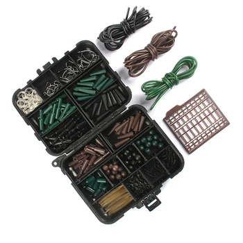 

Carp Fishing Tackle Kit Box Tubes Beads Hoses Tubes Parts Corn Pin Hook Net Fishing Accessories FOU99