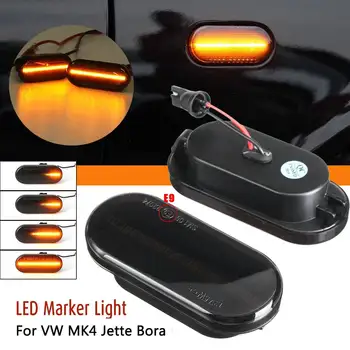 

2pcs LED Dynamic Side Marker Light Turn Signal Indicator for VW Bora Golf 3 4 T5 Passat 3BG Polo SB6 SEAT Ibiza T5 Leon Skoda