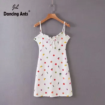 

Women Sets Printed Short Coat + Halter Dress Two Piece Sets French Style Office Lady Elastic Slim Female Knitted Suits 2020 New