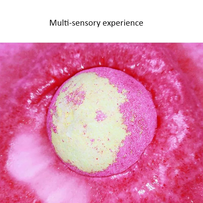 Bath Bomb Ball Set 12 Pcs Dried Flower Mixed Color Essential Oil Bath Ball Mixed Color Floating Ball Bath Salt Ball Bomb 3