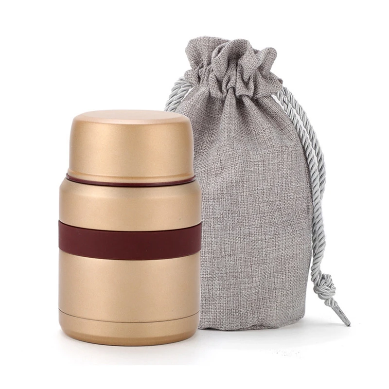

Food Mug Vacuum Flask Mini Lunch Box Stainless Steel 350ML with Container