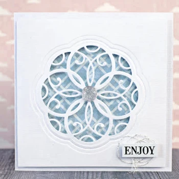 

Circle Hollow Flower Metal Cutting Dies New 2020 Craft Die Cut for Card Making Scrapbooking Stencil