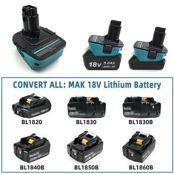 

Portable Battery Converter Adapter for Makita 18V Li-ion Battery to Dewalt NI-CD/NI-MH 18V Adapter Power Tool