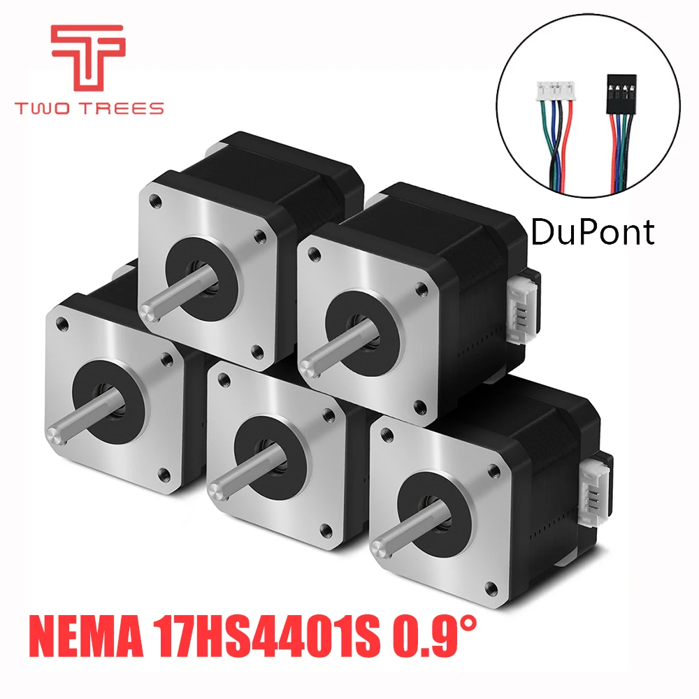 Электродвигатель шаговый Nema 17 42bygh 0 9 А 38 мм 17HS4401 17HS4401S импульсное значение
