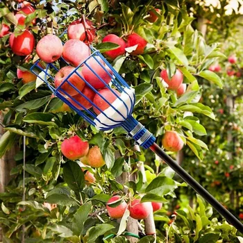 

Metal Fruit Picker Catcher Fruit Picking Garden tools Collection picking Head tool Fruit Catcher Device Greenhouse Fruit Picker