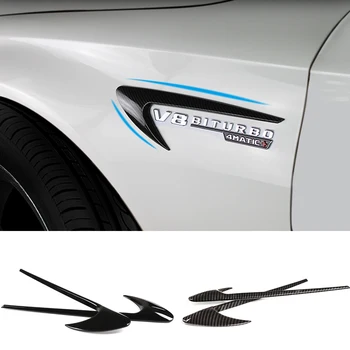 

2pcs 4 Color Car Air Vent Fender Side Sticker for Mercedes Benz W212 W211 W222 W220 W176 W205 W202 W210 W204 AMG GLA CLA CLS