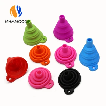 

1pcs Convenient Foldable Silicone Funnel Diamond Painting Beaded Container DIY Handmade Cross Stitch Accessories Mosaic Tools
