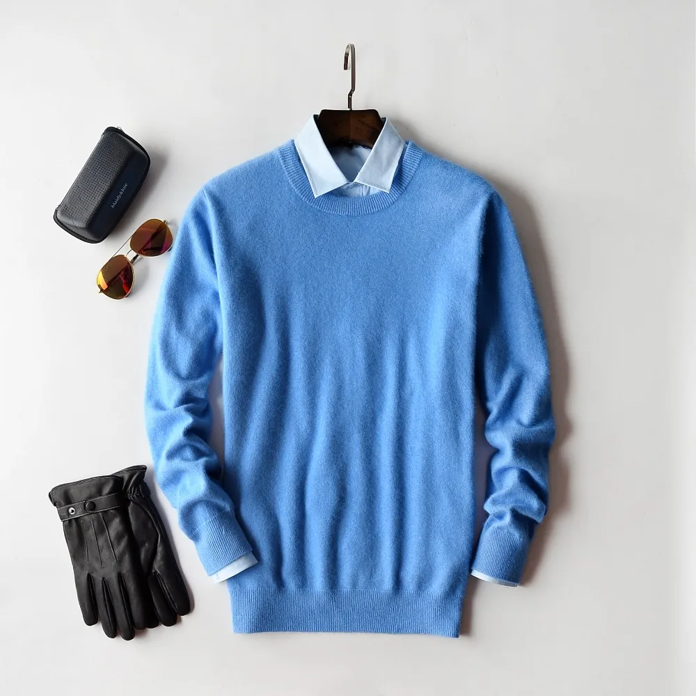 Осень-зима, кашемировый хлопковый мужской свитер, трикотажное платье-свитер, hombre pull homme Hiver, пуловер, мужские вязаные свитера J697