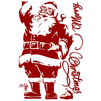 

Santa Claus Stickers/Shop Restaurant Entrance Doors And Windows/XMAS Decor/Christmas Gifts/Festival Atmosphere Dress Up