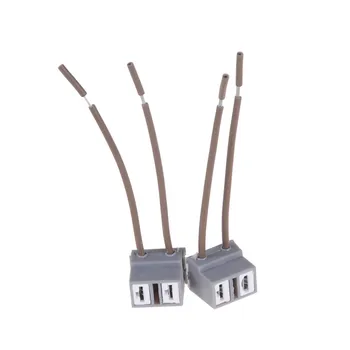 

H7 Wiring harness Car 2 Pin way Electrical Wire Connector Plug automobile Connectors Adapters for HID car Lamp 2pcs