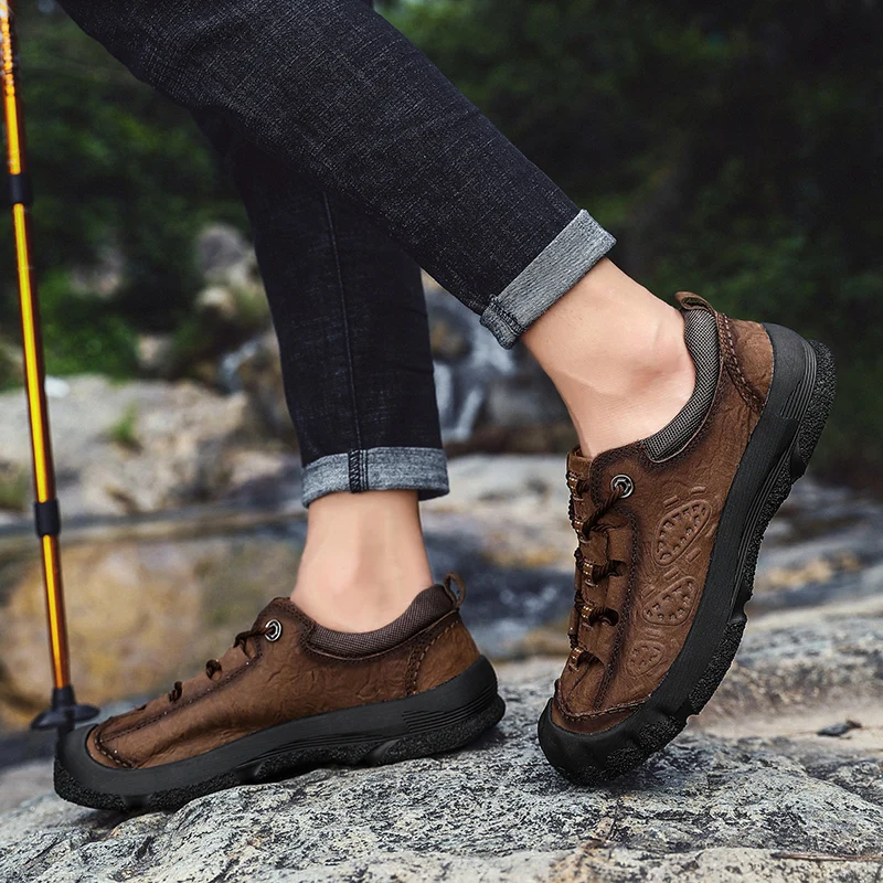 Для Мужчин's повседневная обувь Тренд диких мода Для Мужчин's ShoesNon Нескользящие ботинки на грубой подошве Мужские кожаные туфли Для мужчин Zapatos De Hombre