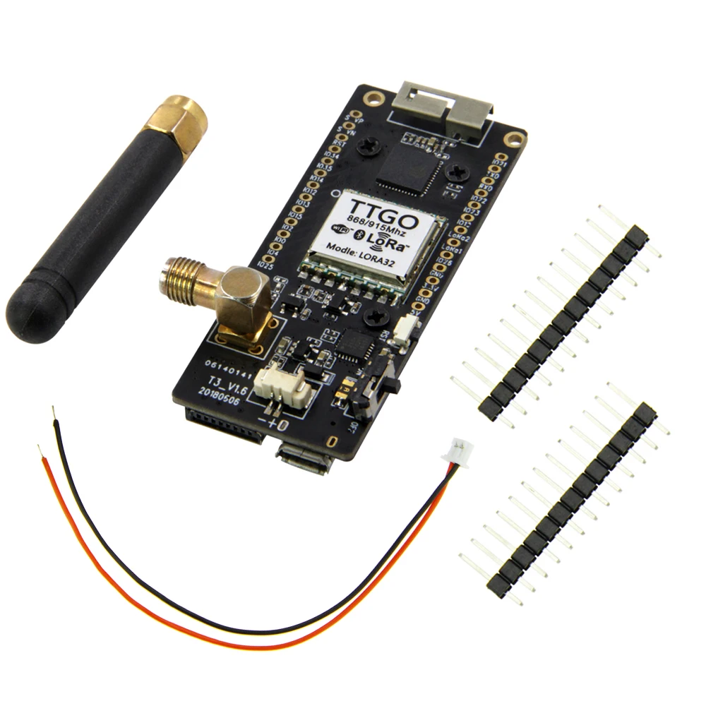 Лилиго®Радиоприемник TTGO LoRa32 V2.1 версия 1 6 433/868/915 МГц LoRa OLED 0 96 дюйма SD карта Bluetooth Wi