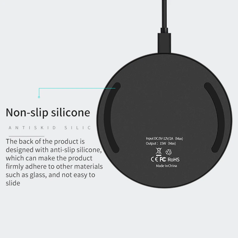 15W Wireless Charger Fast Wireless Charger Phone Charging Stand Pad Wireless Charging Bracket Charging Rack For Home Office