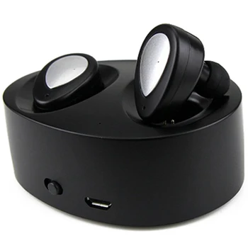 

K2 TWS Bluetooth Earphones True Wireless Earbuds Mini Stereo Music Headsets Hands-Free with Mic Charging Box for Phones