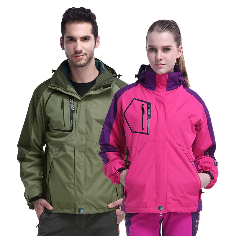 

Plush thickened cotton clothes men's and women's assault clothes loose windproof, waterproof and warm mountaineering clothes