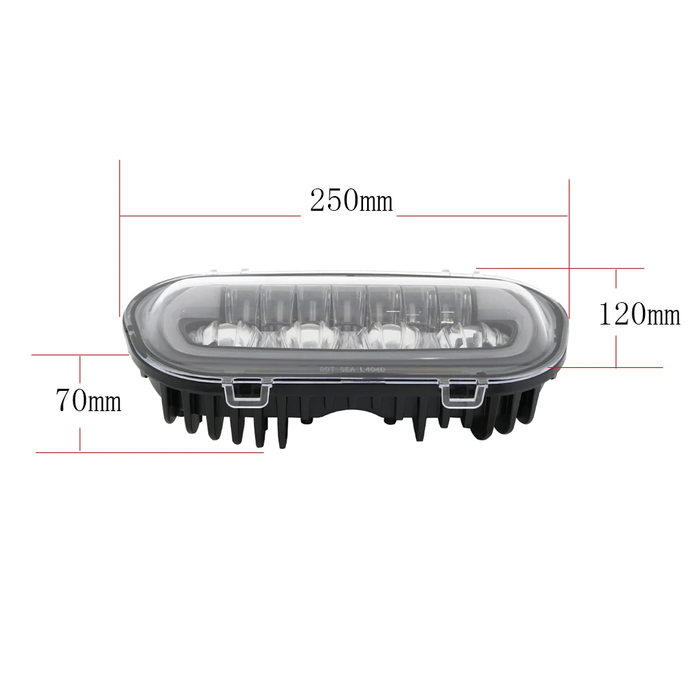 Moto rcycle 9,8 дюймов мото круглые фары Hi/low beam DRL дальнего света для Fat Bob проектор светодиодный фары