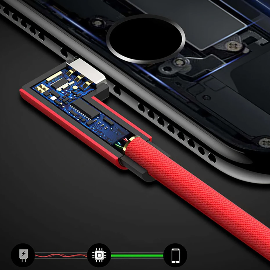 PINZHENG 90 градусов 1 м usb type C кабель Быстрая зарядка type-C кабели для Samsung Xiaomi huawei зарядное устройство для мобильного телефона USB кабель для передачи данных