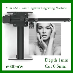 6000 МВт высокоскоростной мини CNC лазерный гравер гравировальный станок для металла/древесины маршрутизатор/бумажный резак/настольный резак