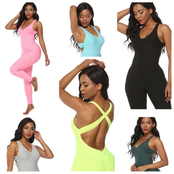 

SZMALL Newest Fashion 2020 Active Solid Women Jumpsuit Sleeveless Sexy Lady Playsuyit Skinny Long Trousers Playsuit