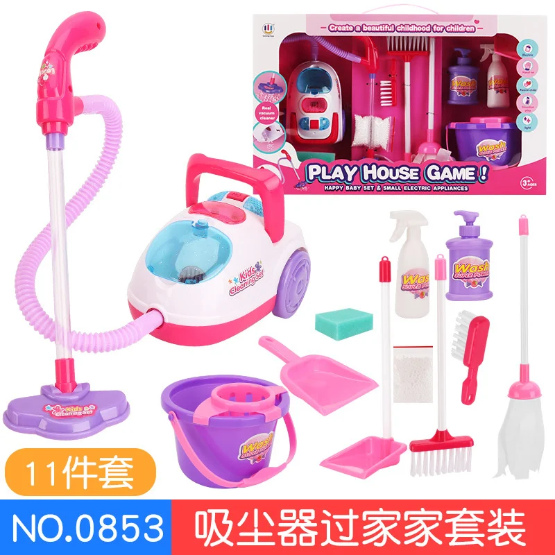 Aspirador de pó Brinquedo de Limpeza Brinquedos de Móveis Ferramentas de Limpeza da Casa Nova Simulação Carrinho Brinquedo Fingir Jogar Crianças Educativos 1 Brinquedos e hobbies