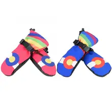 Водонепроницаемые квадратные полиэфирные детские лыжные теплые дышащие водонепроницаемые защитные перчатки для катания на лыжах аксессуары