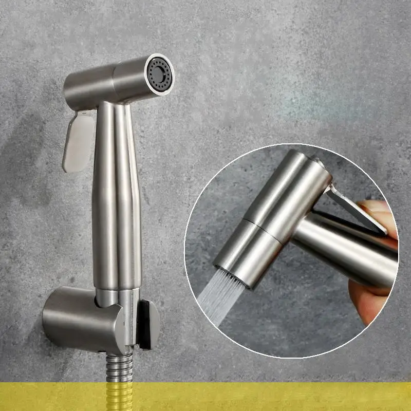 

Stainless Steel Handheld Hygienic Shower Portable Bidet Sprayer Gun Toilet Seat Bidet Home Hand Held Spray Toilet Bidet Tap