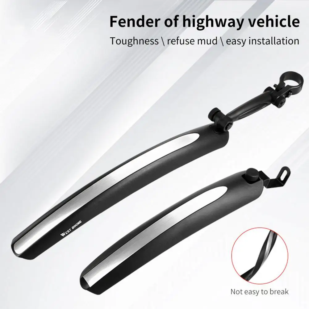 

Durable Curved Design Bicycle Fender Not Deformed Bicycle Accessories Useful Front Rear Bike Fender for Cycling