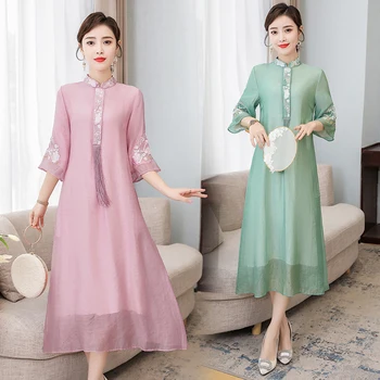 

2020 mermaid wedding lace traditional dresses for women cheongsam chinese style long qipao evening chinese qipao