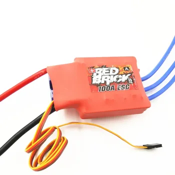 

Red Brick HV 100A Brushless ESC water-cooled 6s-10s Brushless ESC Electronic Speed Controller for RC Boat (No reversing)