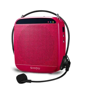 

Portable Wired Loudspeaker 15w Voice Amplifier Megaphone Booster with Wired Microphone Loudspeaker for Teacher / Training Guide