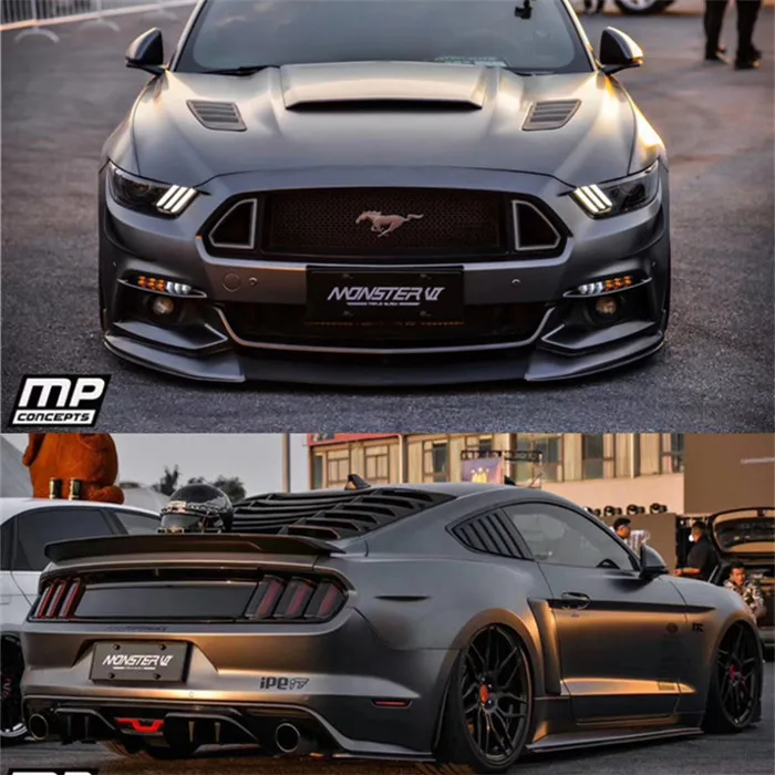 Подходит для Ford Mustang бампер, лопасть для летательного аппарата Mustang лезвие заднего бампера крыло Декоративная полоса
